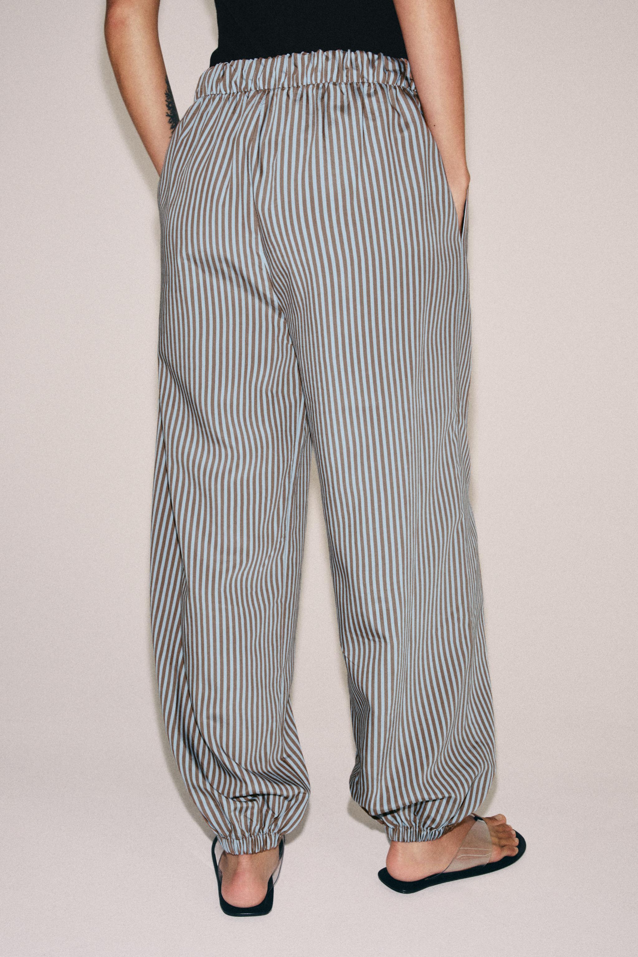 ZW COLLECTION STRIPED BALLOON PANTS